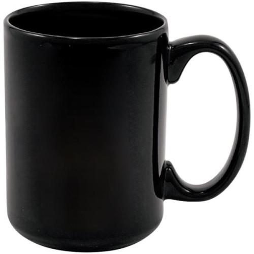 Black Stoneware Magna Mug | Vorson Giveaways