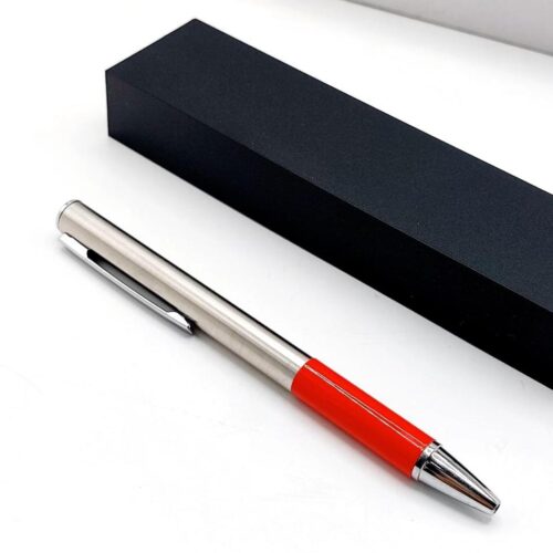 Aluminum Straight Knock Ballpoint Pen | Vorson Giveaways