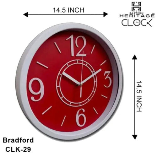 RED VINTAGE WALL CLOCK | Vorson Giveaways