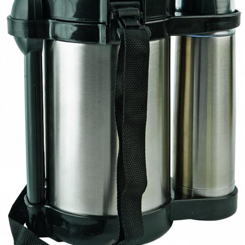 TRAVELLING LUNCH BOX WITH STAINLESS STEEL FLASK | Vorson Giveaways
