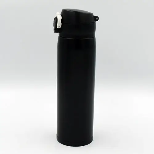 Black-stainless-steel-water-bottle-simple | Vorson Giveaways
